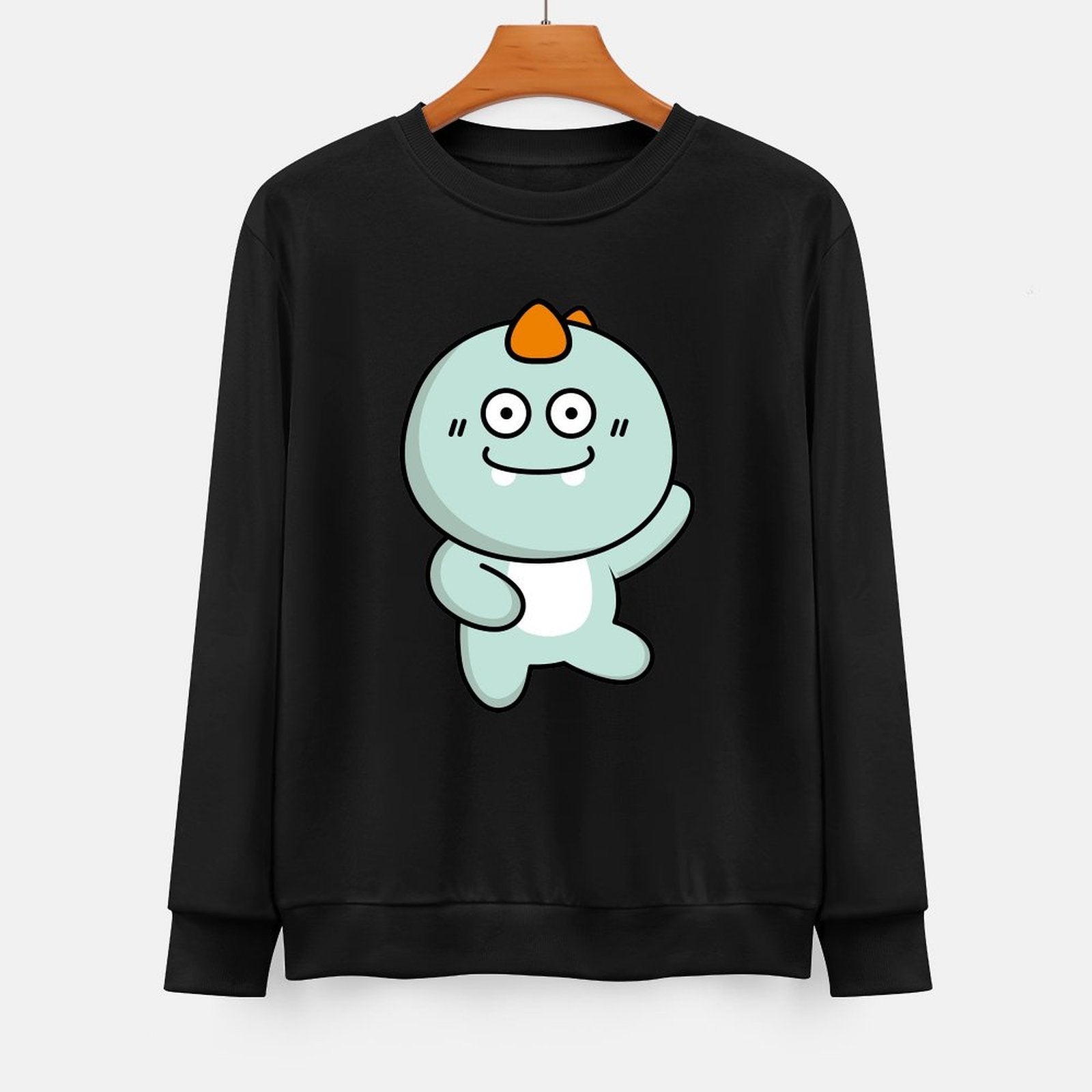 Front Patterned Long Sleeve TopActiveWear RelaxFit